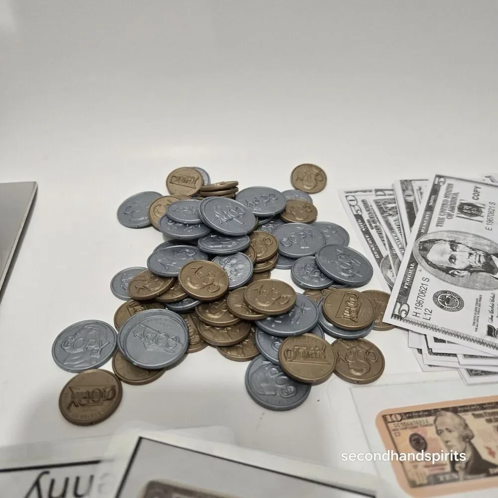 3 Sets Homemade Money Flashcards, Play Coins & Bills Learn Currency Teaching Lot